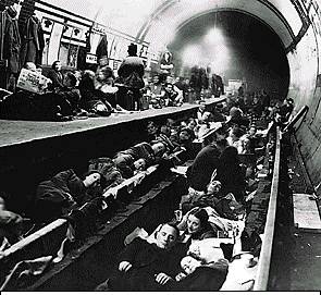 Sheltering in the London Tube