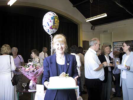 Lynn Winter celebrating her 50th birthday