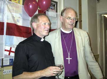 Fr Mike with the Bishop of Portsmouth
