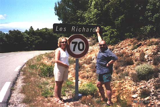 Dick and Lesley Handy in France