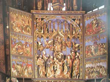 Altar piece in St Mary's Church